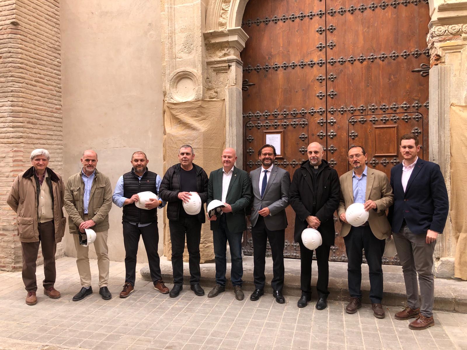 Las obras de restauración de la torre del campanario, la nave sur y la portada de San Andrés al 91% de su ejecución